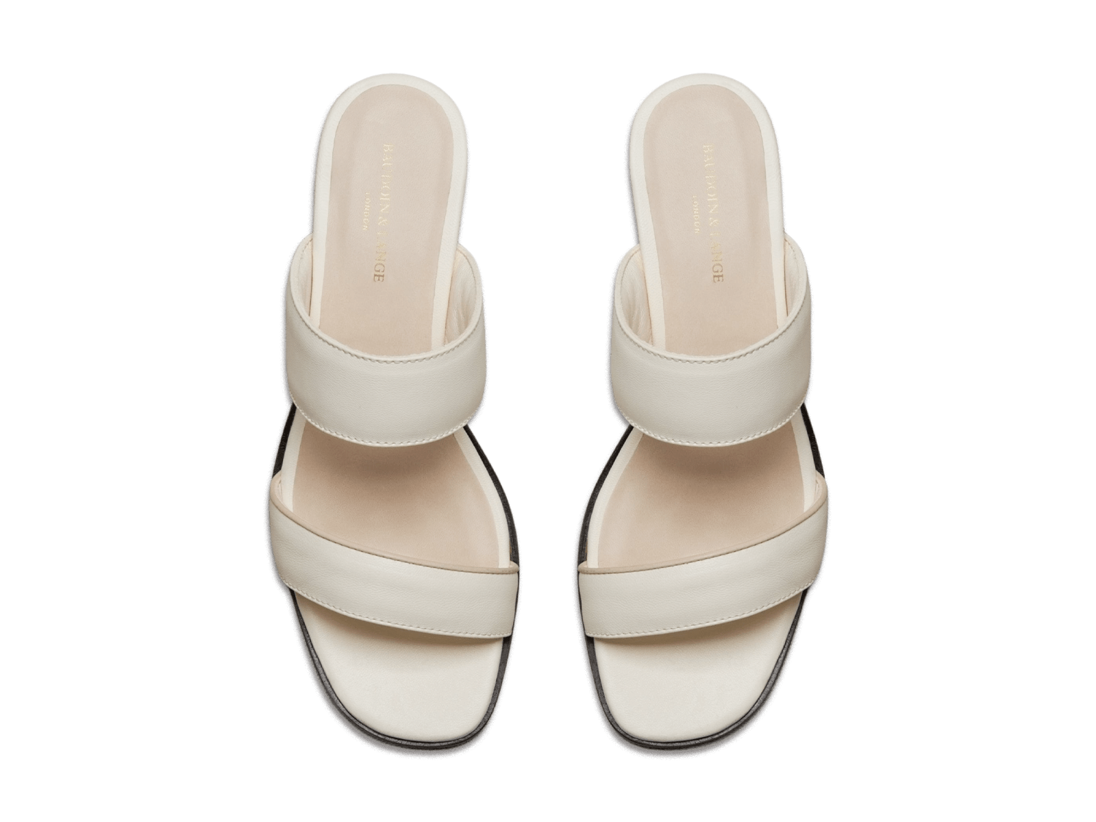 Plume Hi Sandal in Blanc Cassé Nappa