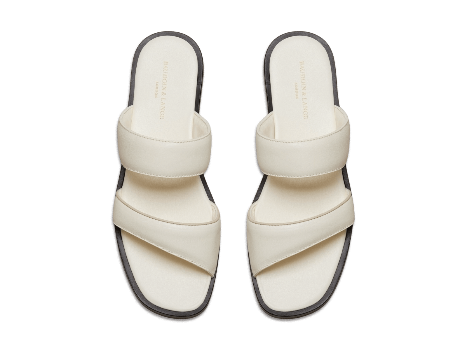 Plume Sandal in Blanc Cassè Nappa