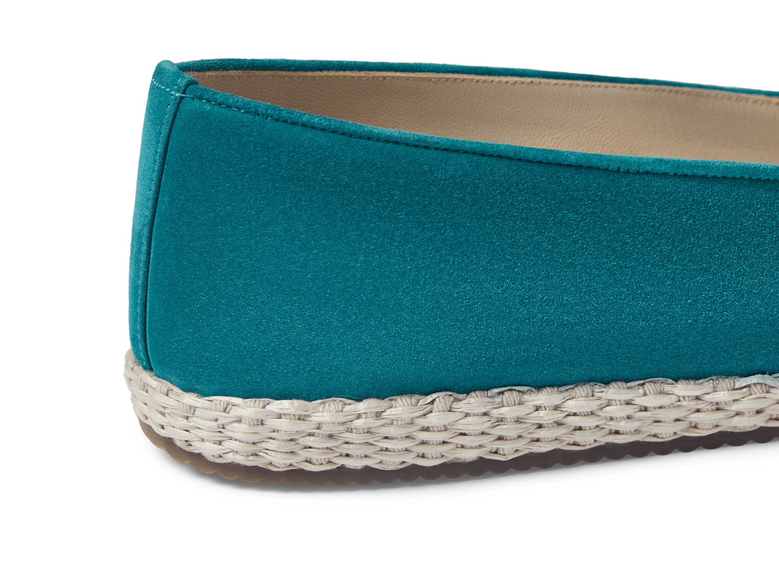 Calvi Tassel Espadrilles in Jade Teal Luxe Suede