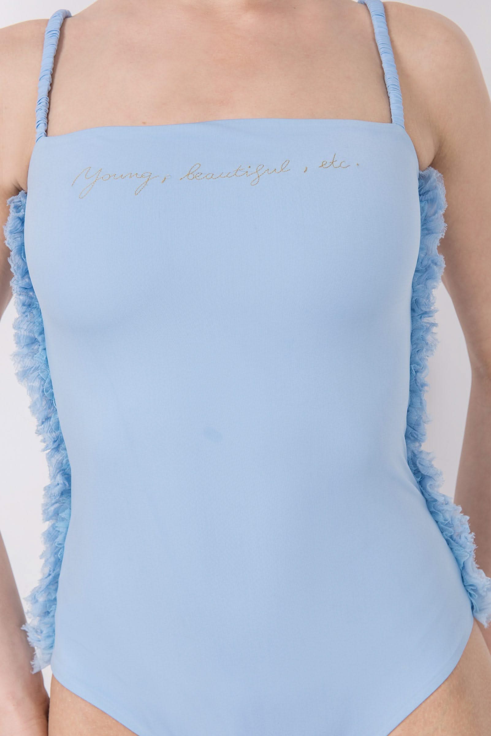 Words One-piece in Powder Blue