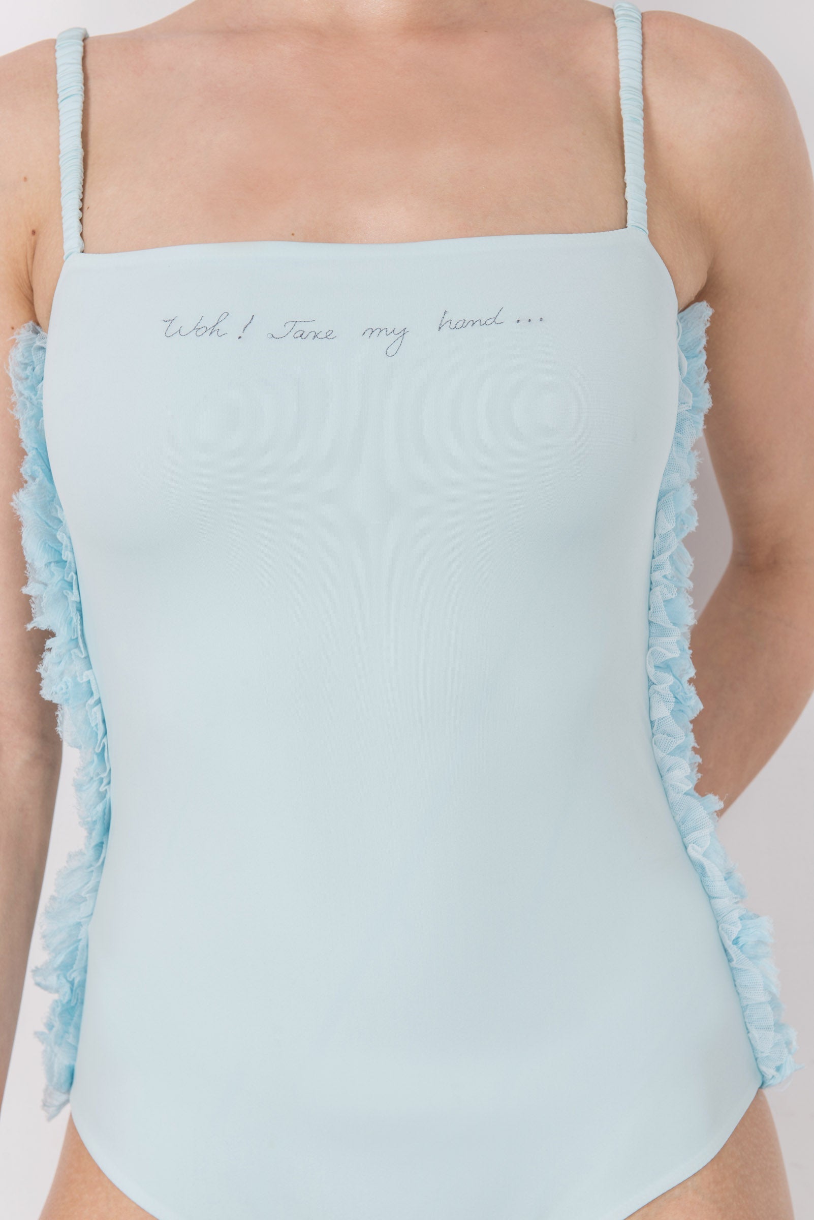 Words One-piece in Mint Green