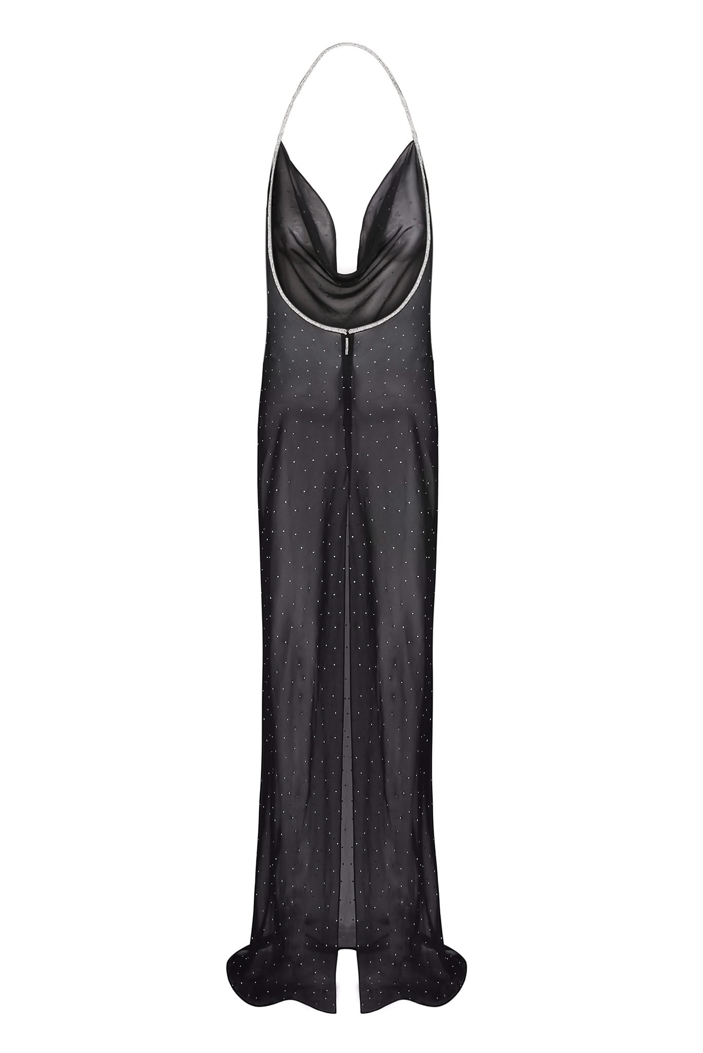 PARIS CHIFFON DRESS - Black