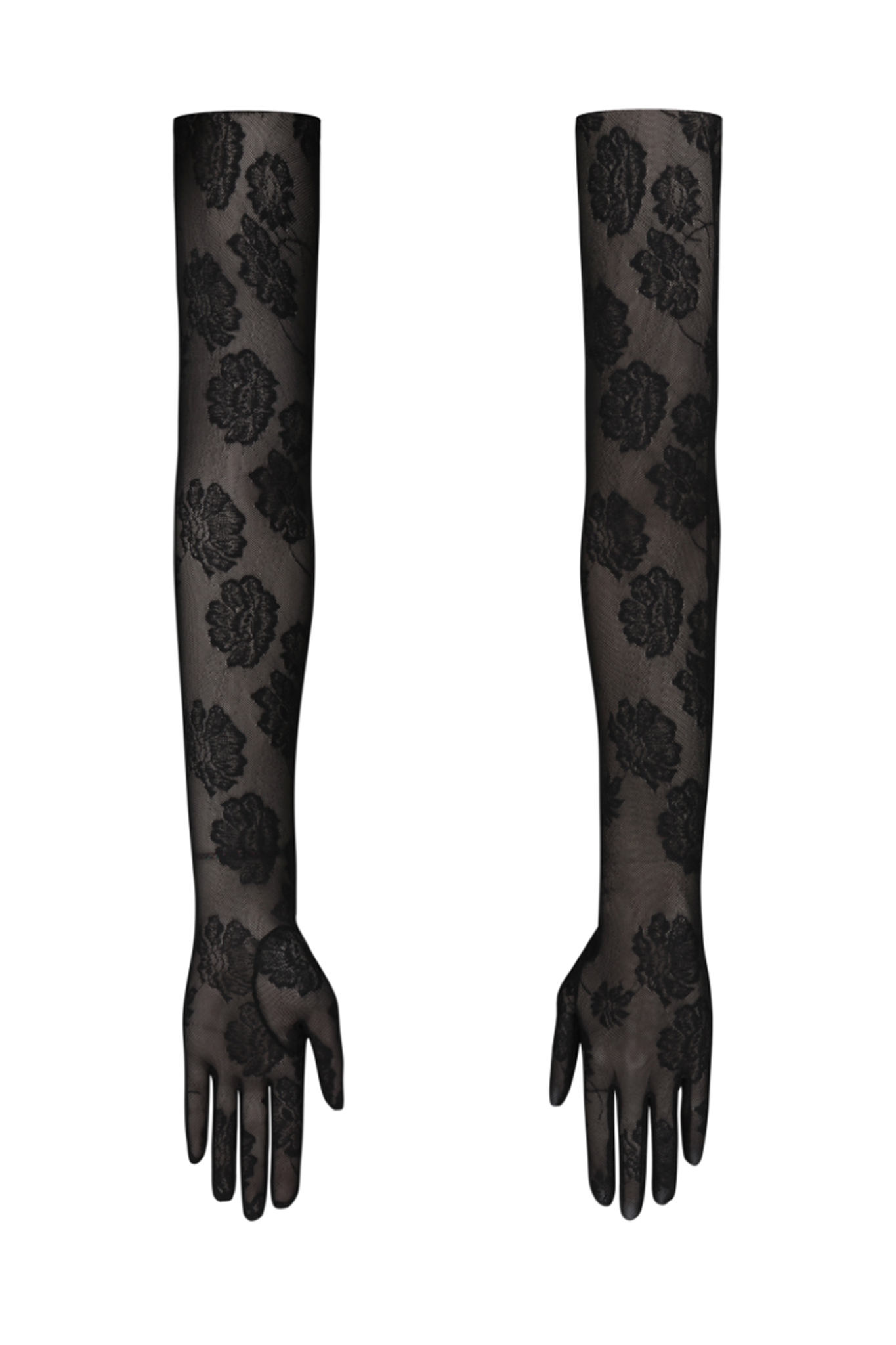 "AFFAIR" LACE GLOVES - Black