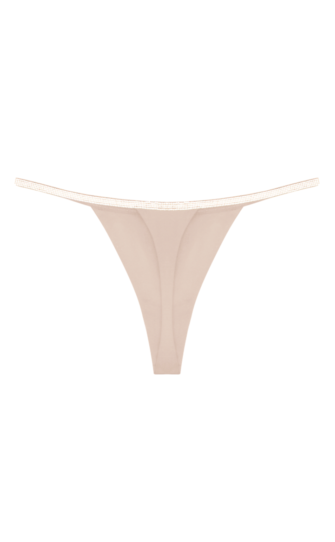 ROSIE SILK THONG - Champagne Gold