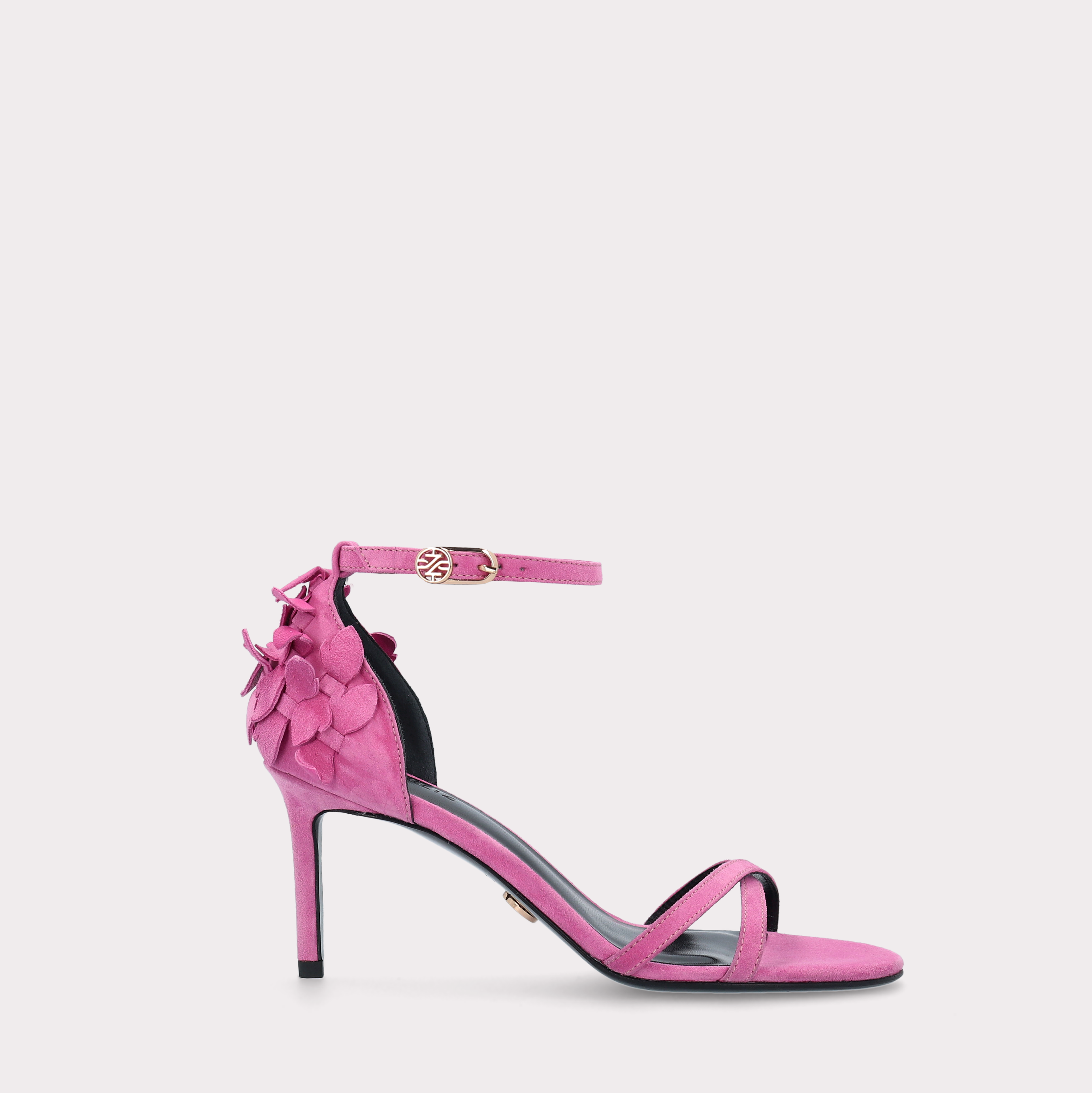 MACY 02 FUCHSIA SUEDE LEATHER SANDALS