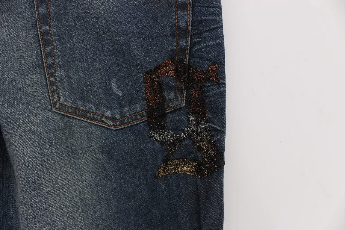 John Galliano Chic Slim Fit Blue Jeans
