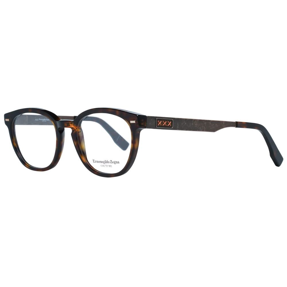 Ermenegildo Zegna Brown Men Optical Frames