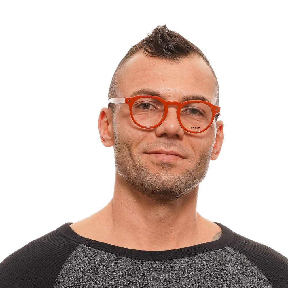 Bally Orange Men Optical Glasses