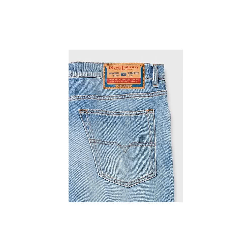 Diesel Light Blue Cotton Men's Regular-Fit Jean