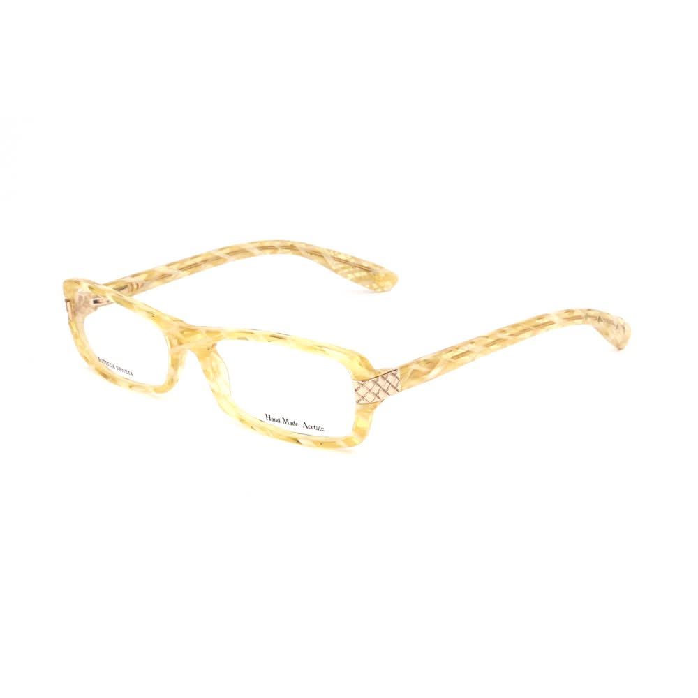 Bottega Veneta Yellow Haircalf Glasses