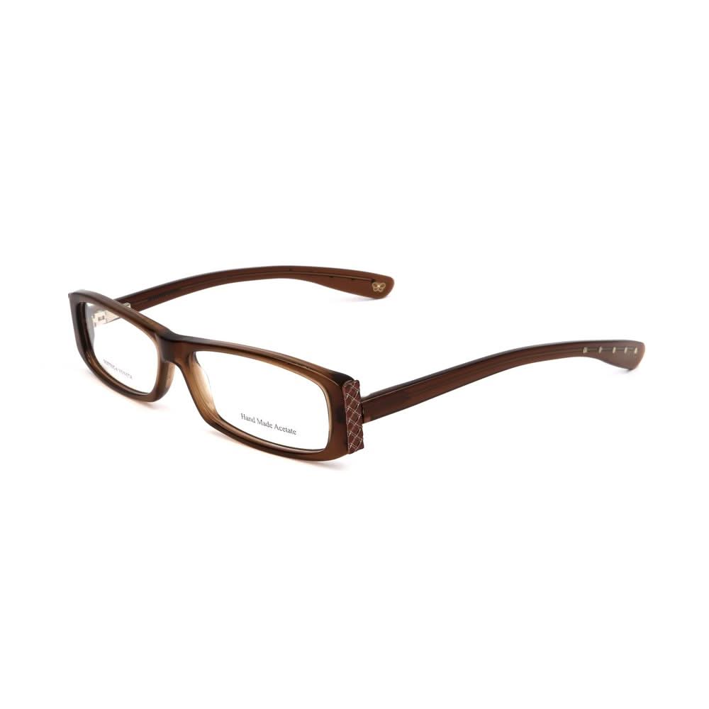 Bottega Veneta Brown Haircalf Glasses