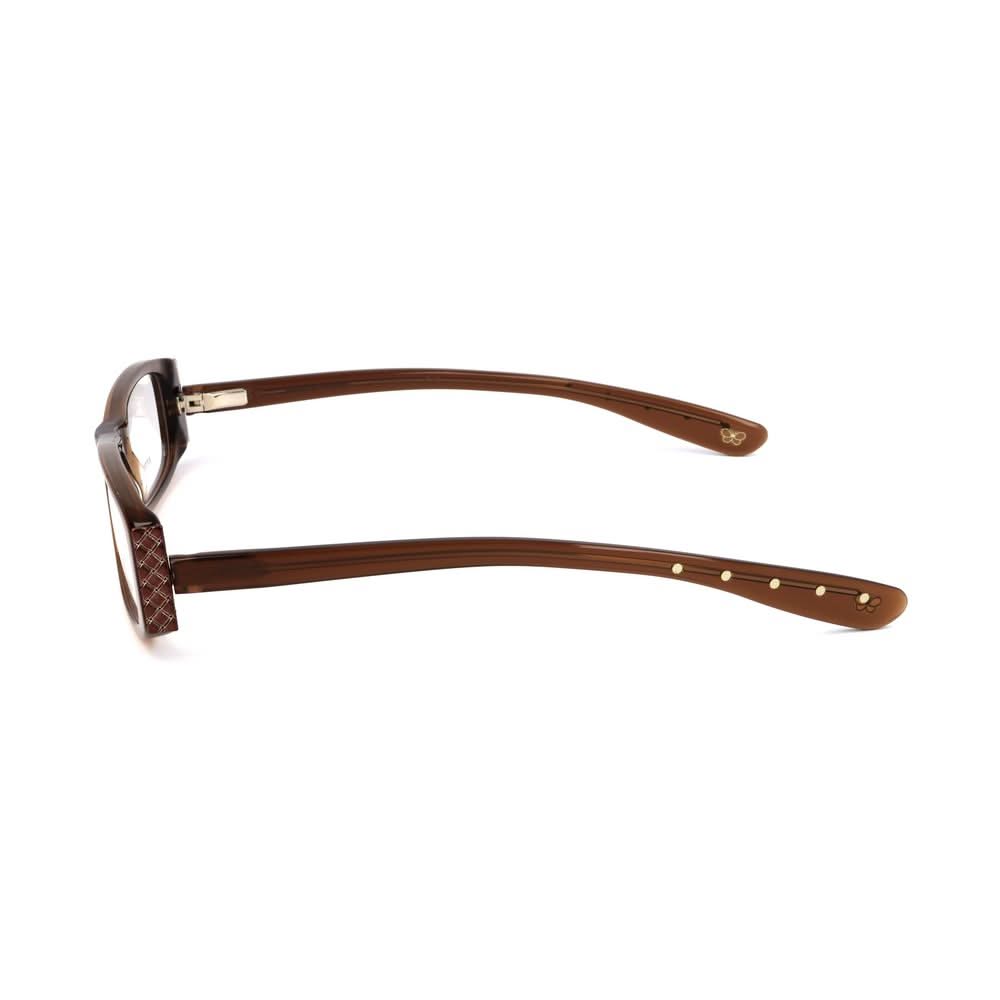 Bottega Veneta Brown Haircalf Glasses