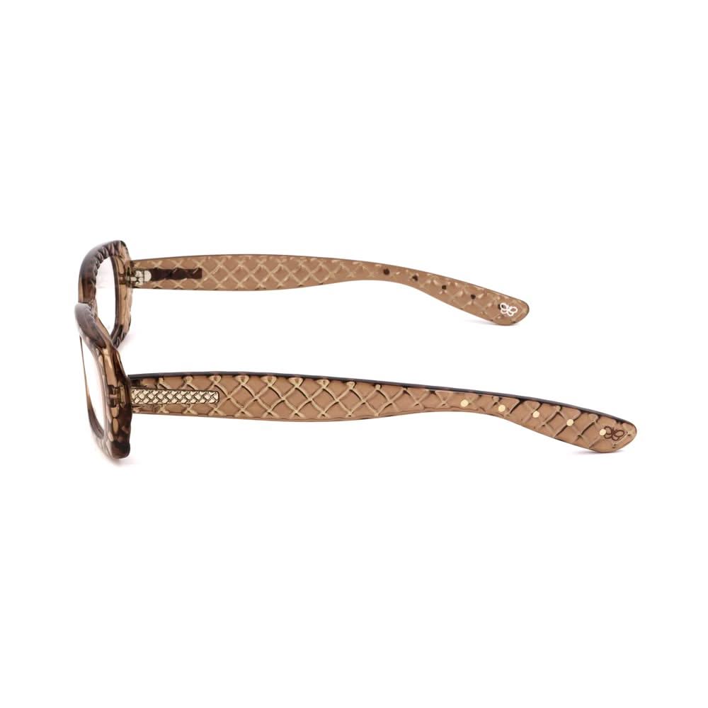 Bottega Veneta Brown Plastic Glasses