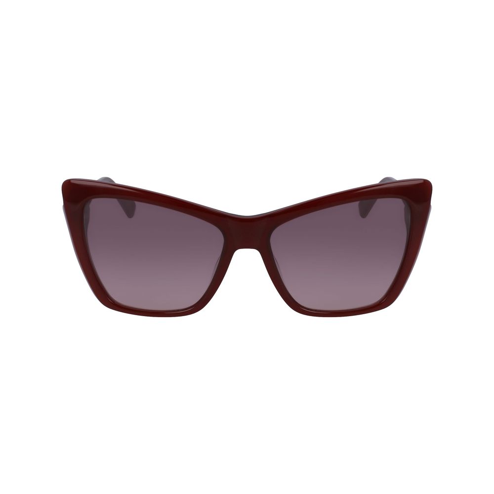 Longchamp Red Haircalf Sunglasses