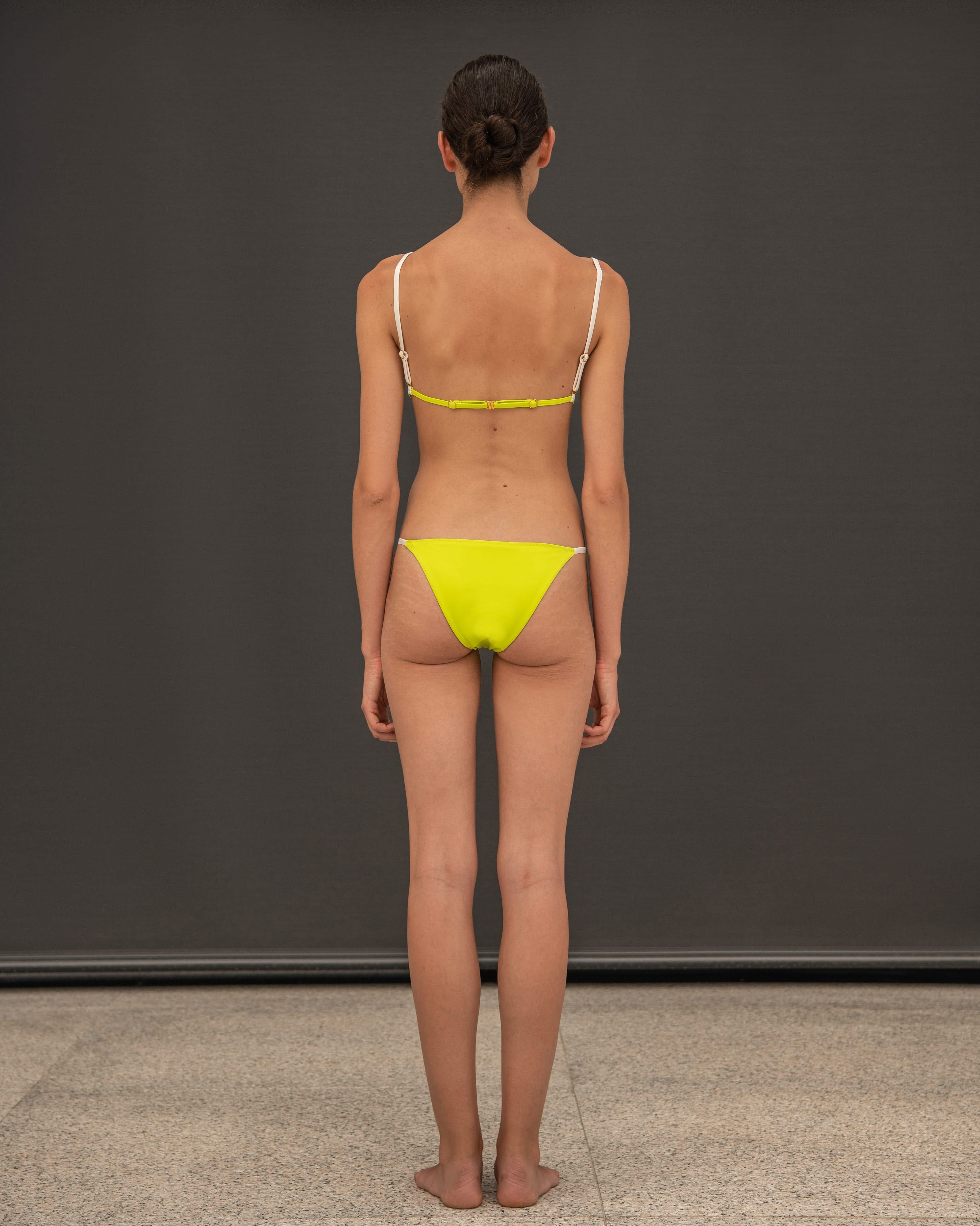 Triangle Bikini Set in Lime