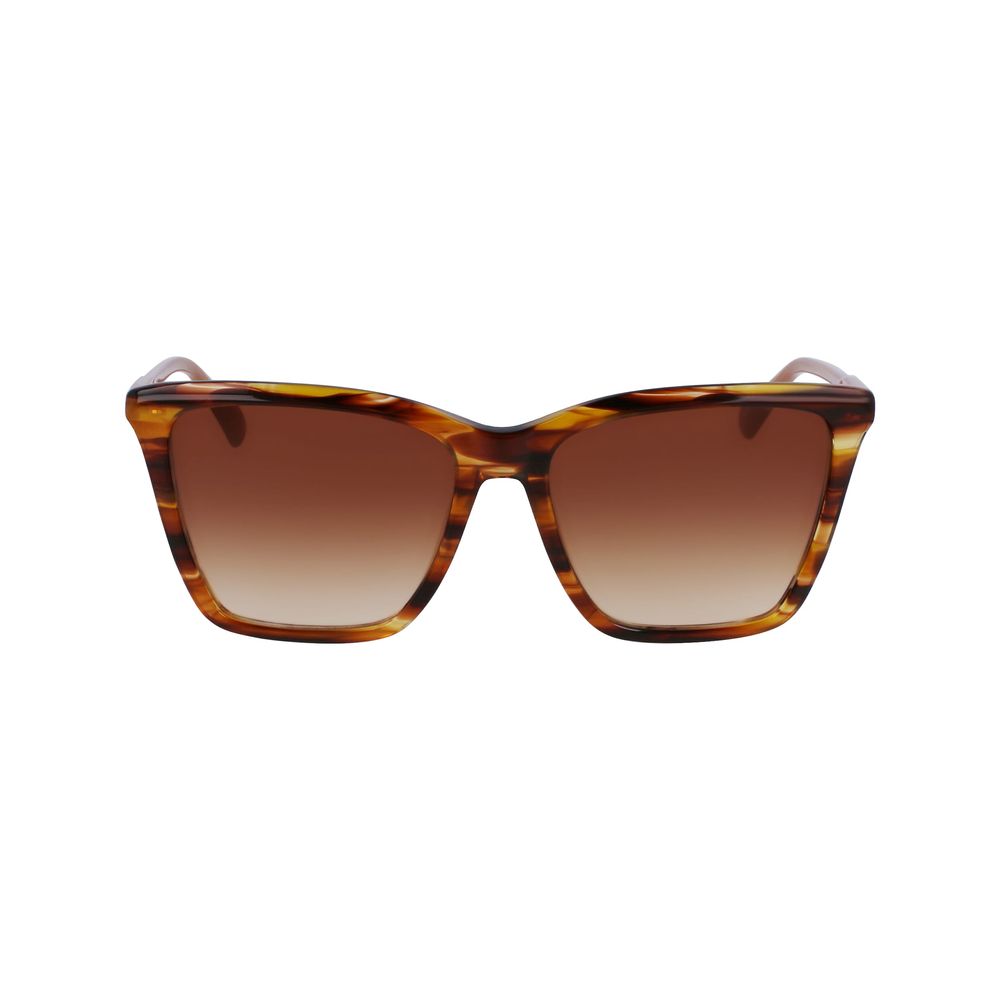 Longchamp Brown Haircalf Sunglasses