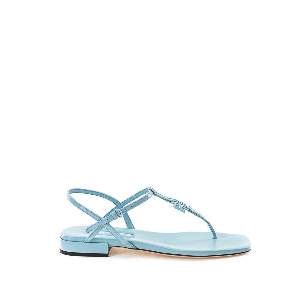 Miu Miu Blue Patent Leather Sandals