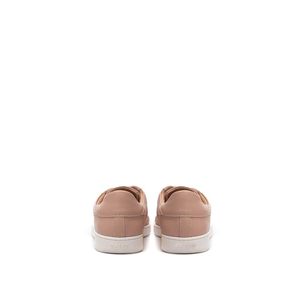 Bally Elegant Pink Cotton Leather Sneakers