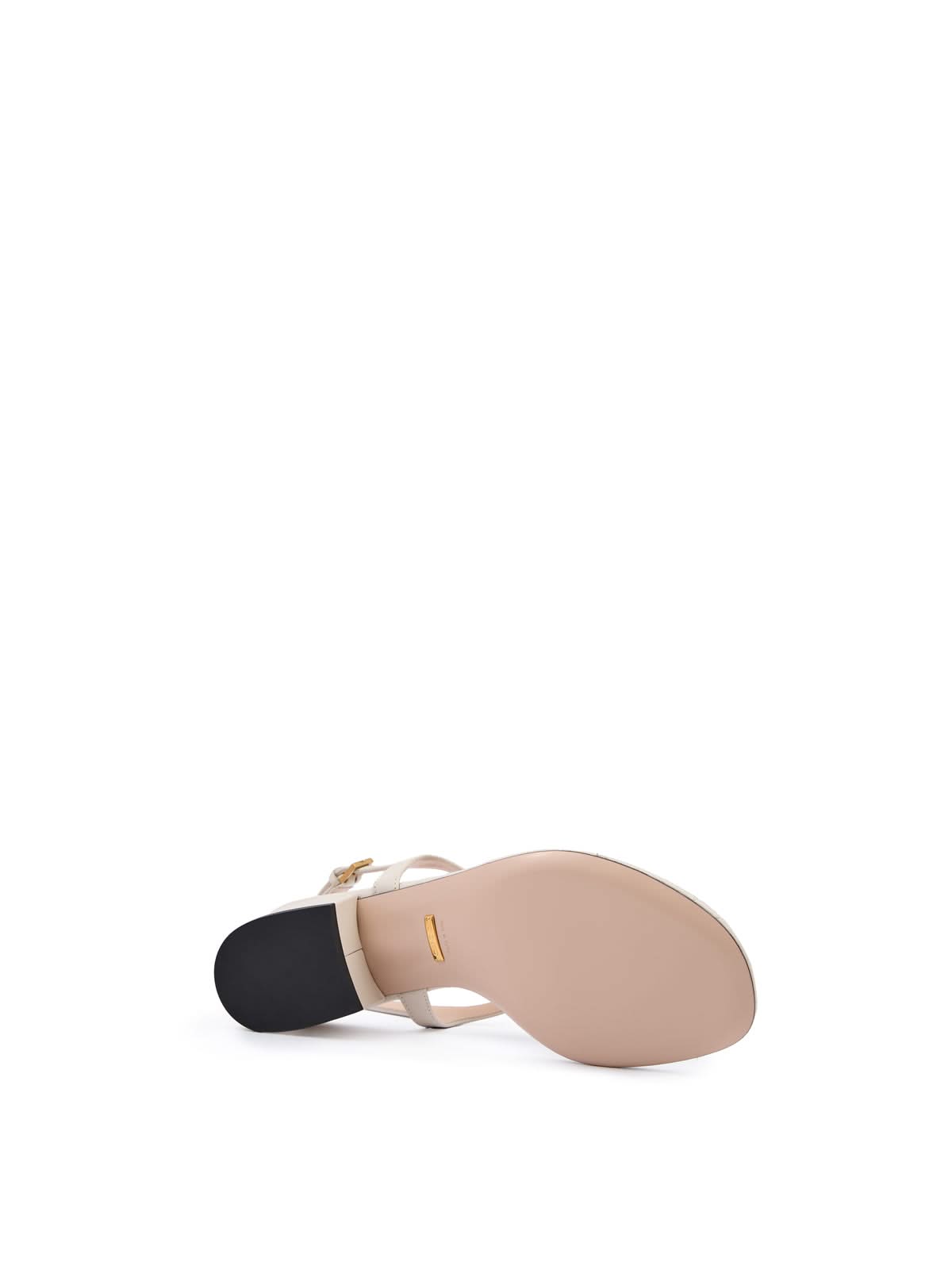 Gucci Mystic White Nappa Charlotte Leather Sandalss
