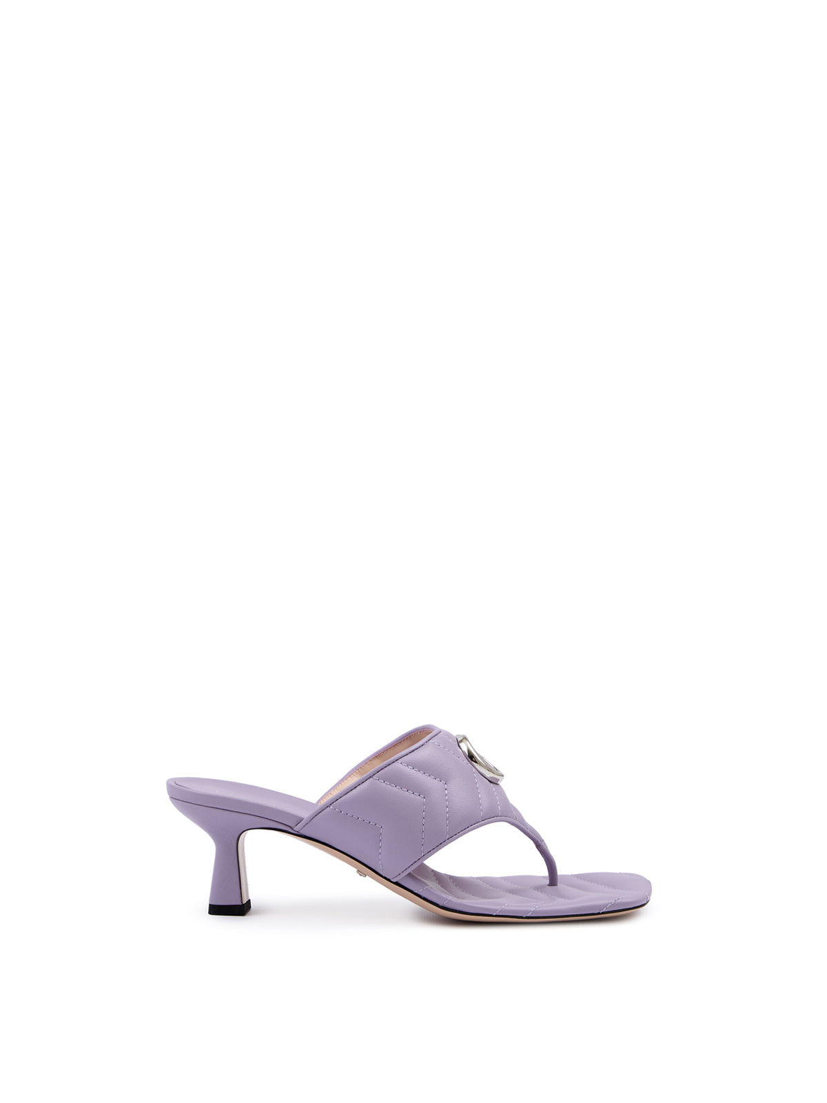 Gucci Mystic Purple Nappa Charlotte Leather Sandalss