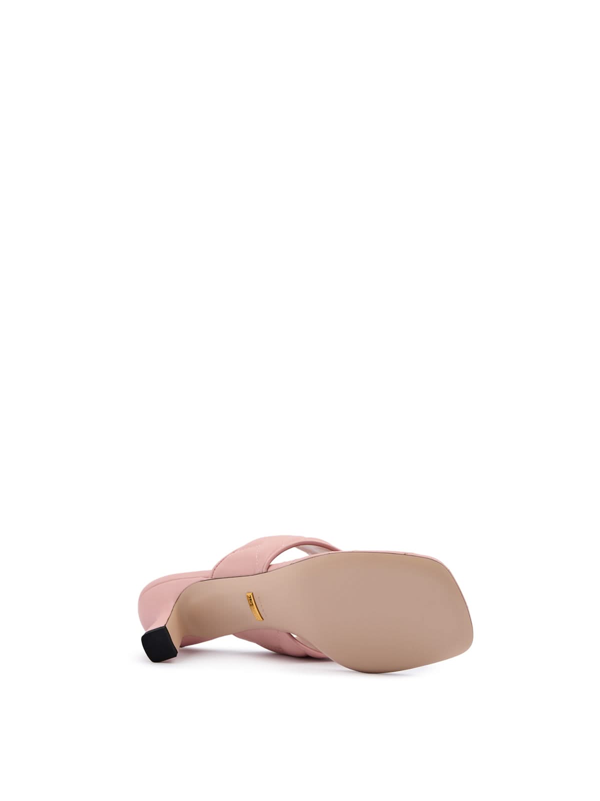 Gucci Mystic Pink Nappa Charlotte Leather Sandalss