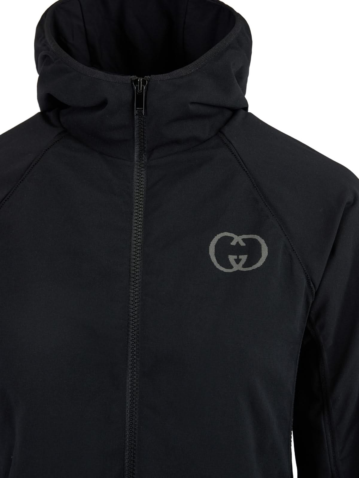 Gucci Black Polyamide Hoodie Sweatshirt