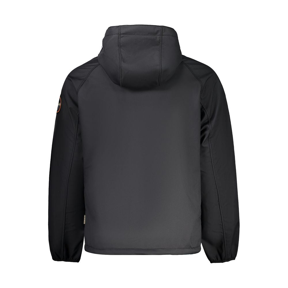 Napapijri Black Recycled Polyester Men Jacket