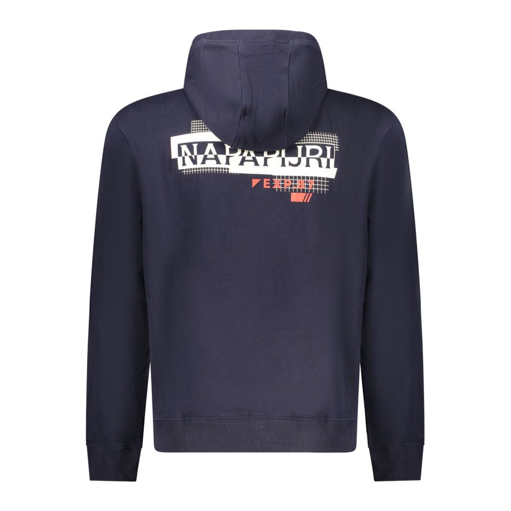 Napapijri Blue Cotton Men Sweater