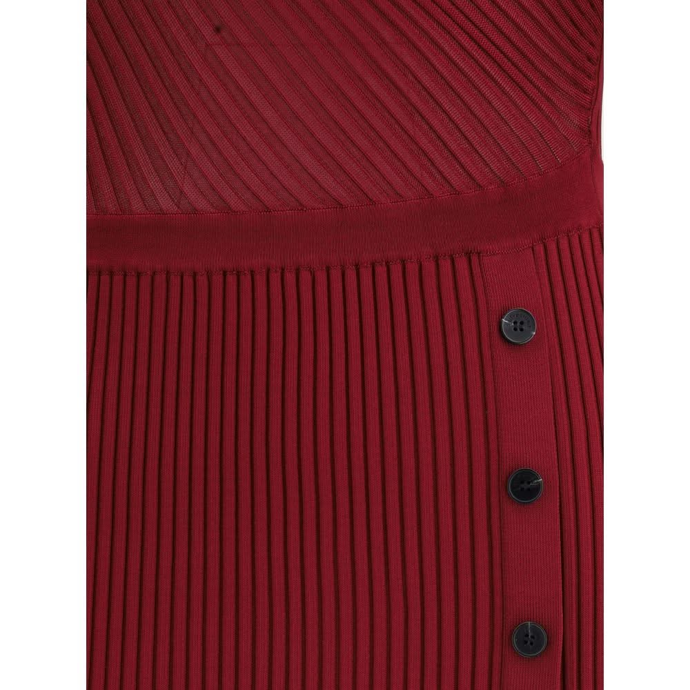 Self-Portrait Ribbed midi Dress