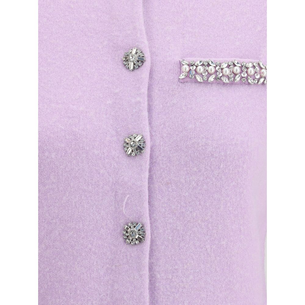 Self-Portrait Jeweled Cardigan