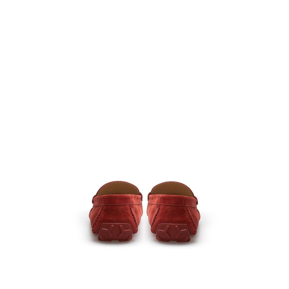 Bally Bordeaux Leather Loafers
