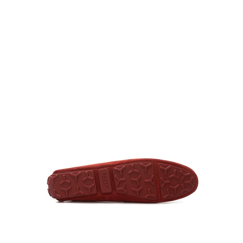 Bally Bordeaux Leather Loafers