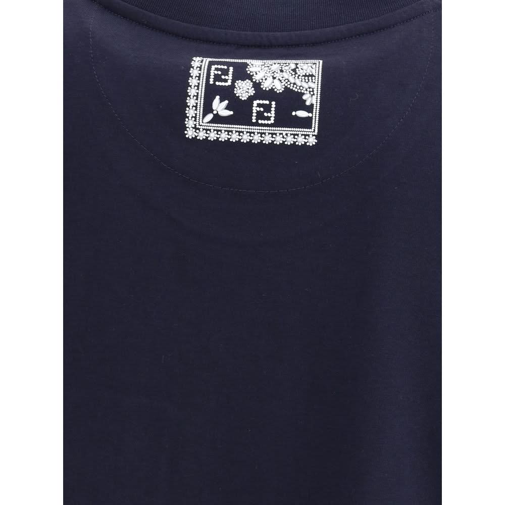 Fendi T-Shirt with bandana print pocket