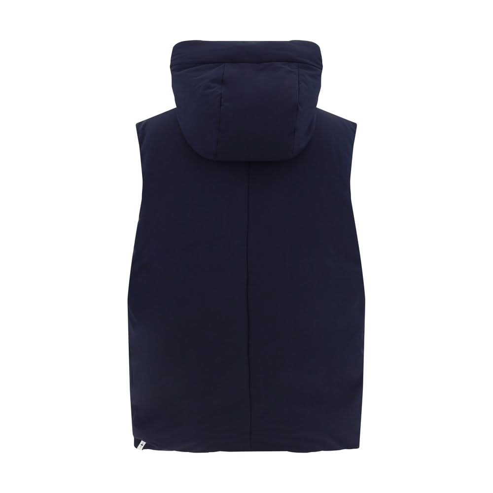 Jil Sander Blue Polyester Sleveless Jacket