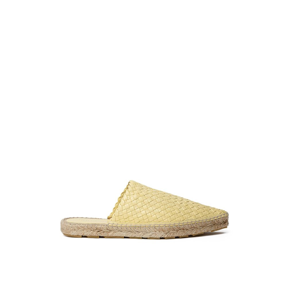 Bottega Veneta Yellow Leather Espadrilles