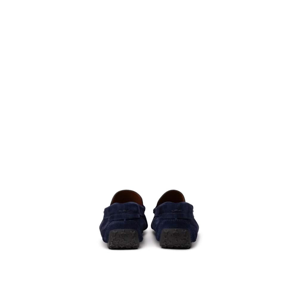 Bally Blue Leather Moccassin
