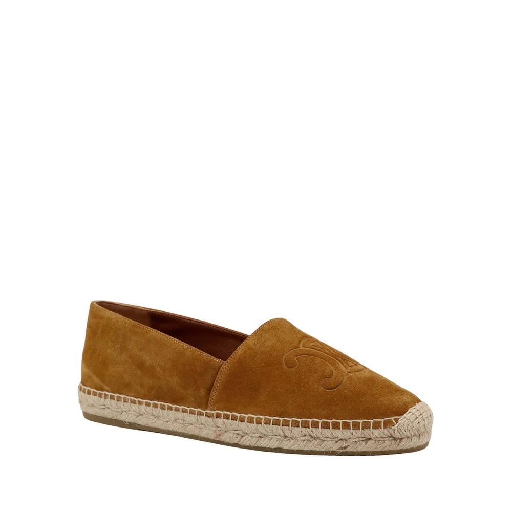 Celine Triomphe Suede Espadrilless