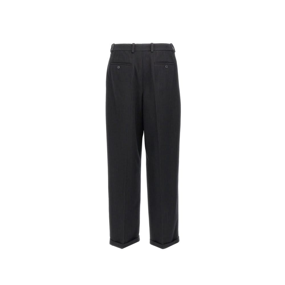 Saint Laurent Cashmere And Wool Flannel 90'S Striped Pants
