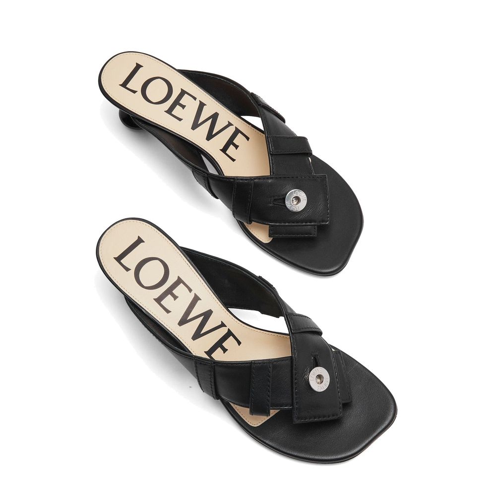 Loewe Toy Panta 45MM Leather Sandalss
