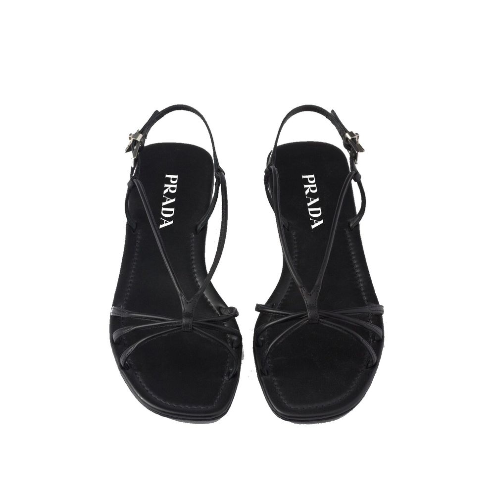 Prada Leather Flat Sandalss