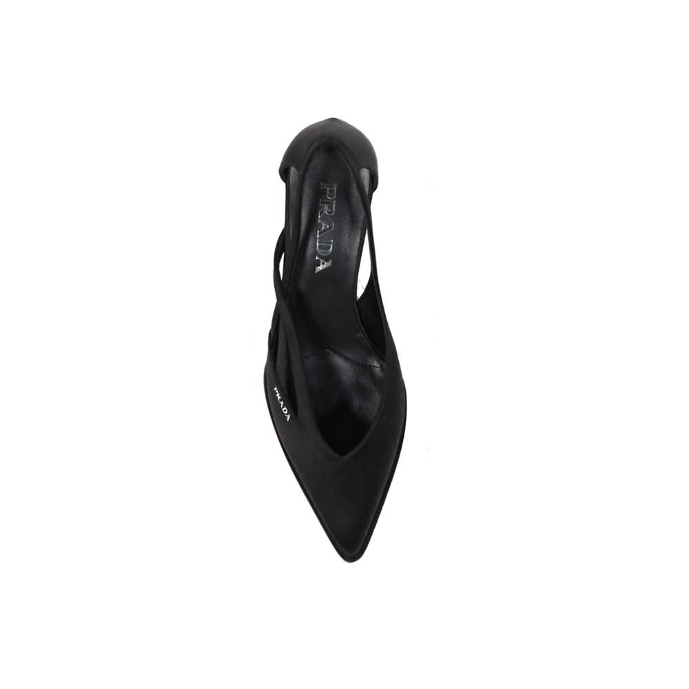 Prada 55mm Cut-Out Satin Pumps