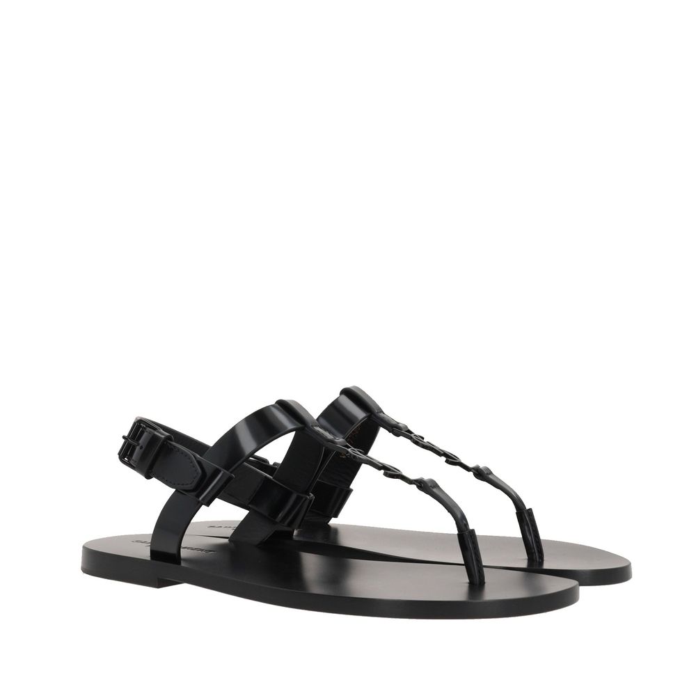 Saint Laurent Cassandre 05 Flat Sandalss