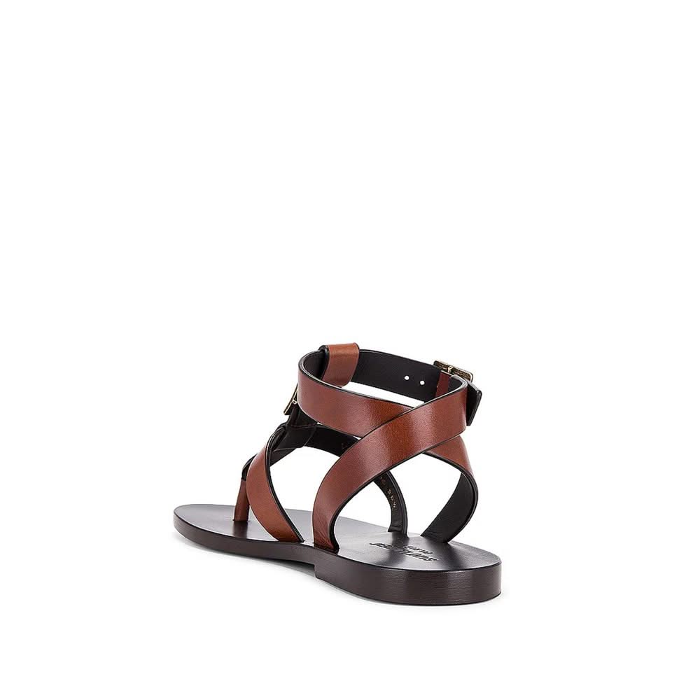 Saint Laurent Hardy Leather Sandalss