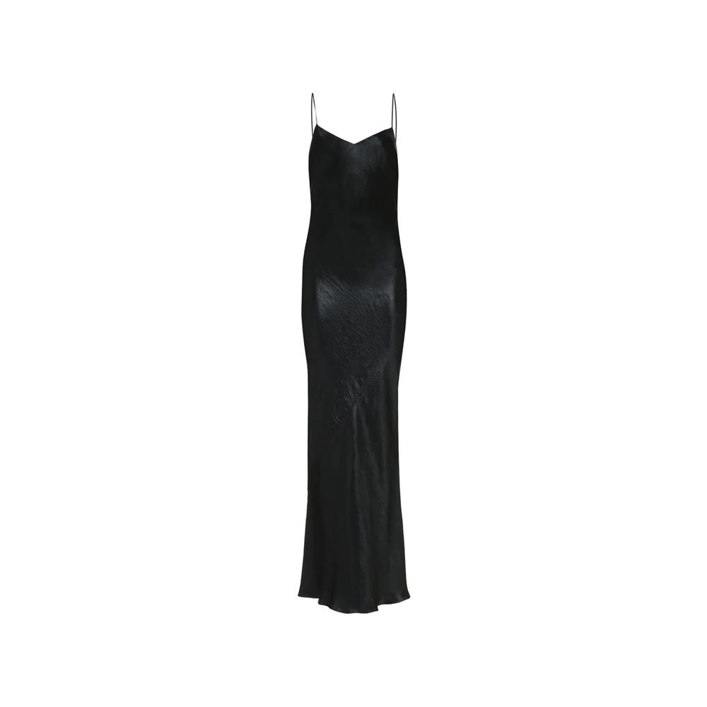 Saint Laurent Satin Long Dress