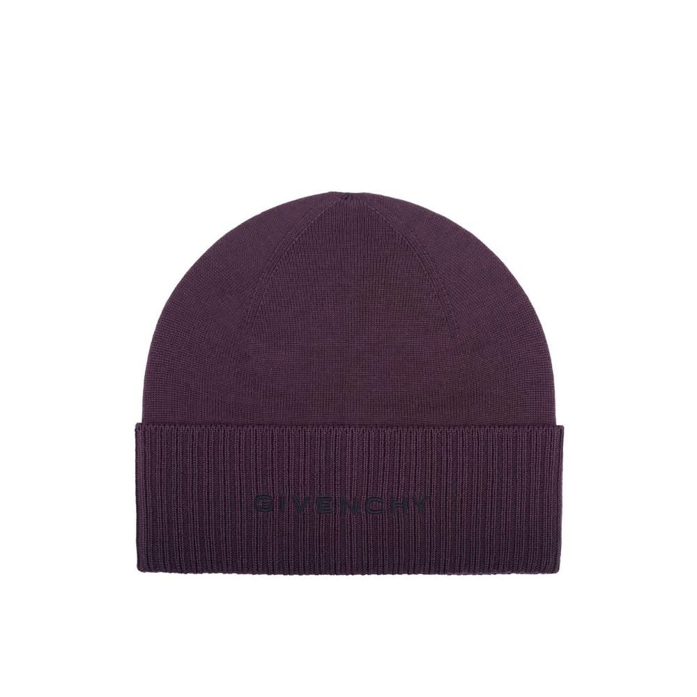 Givenchy Purple Wool Beanie
