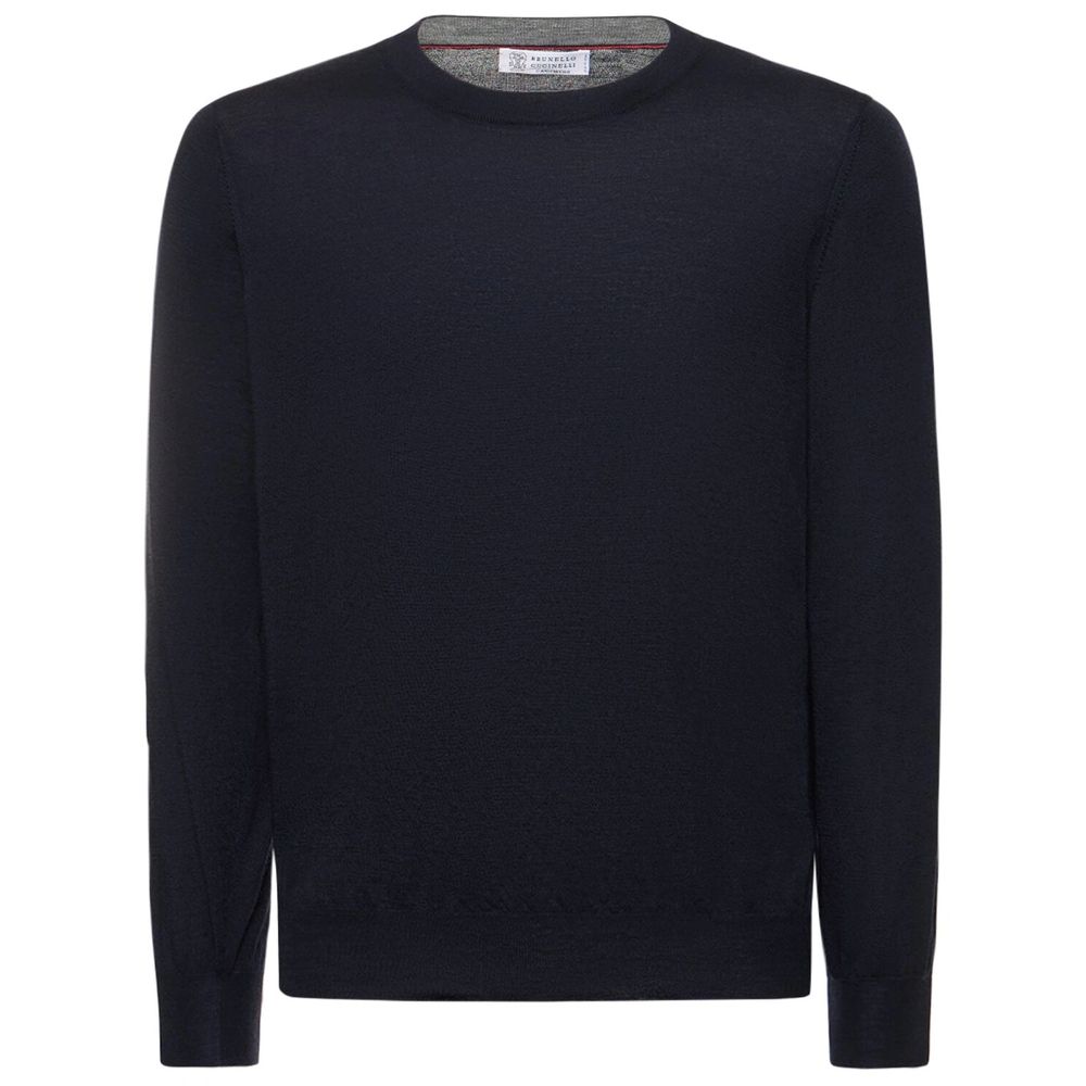 Brunello Cucinelli Blue Cashmere Sweater