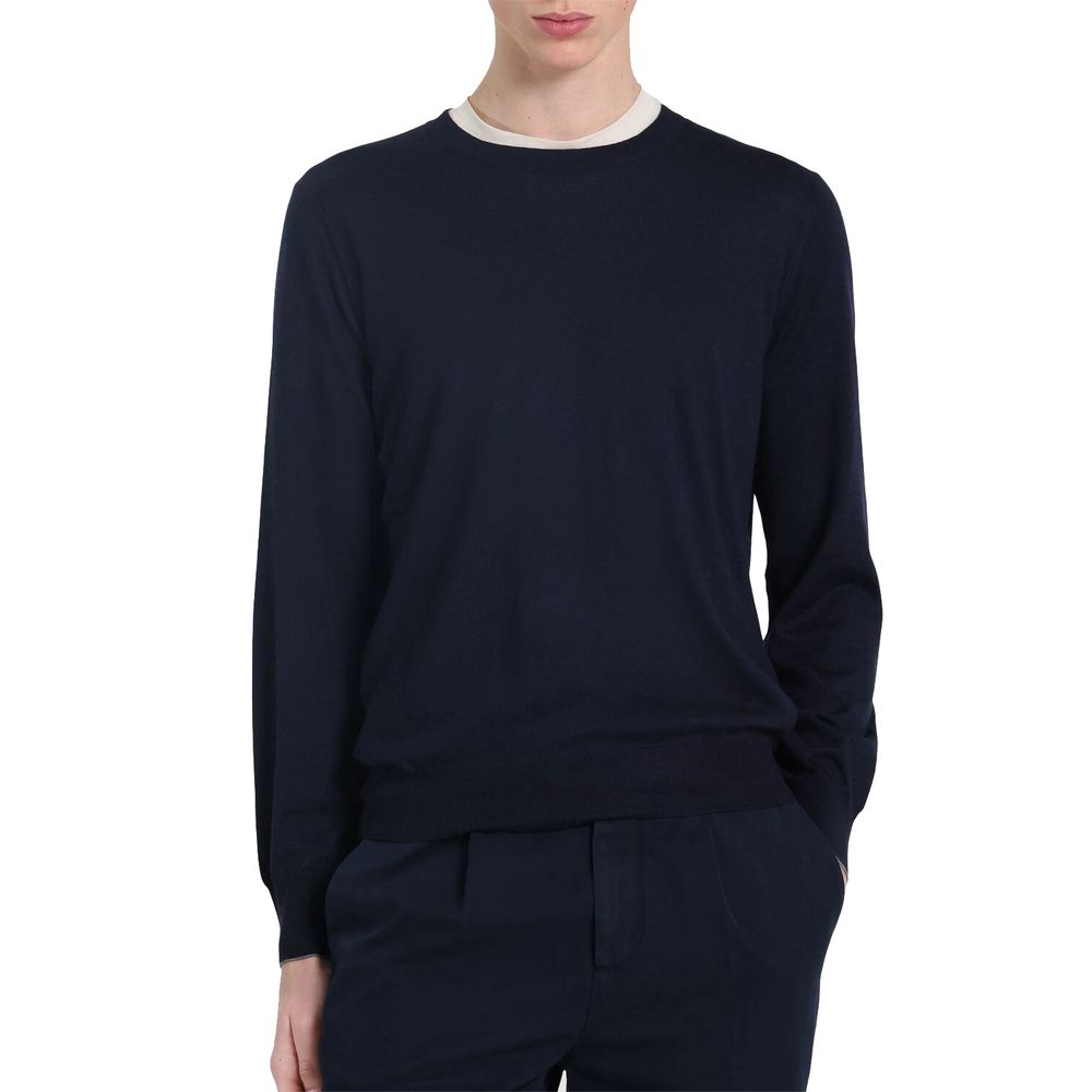 Brunello Cucinelli Blue Cashmere Sweater