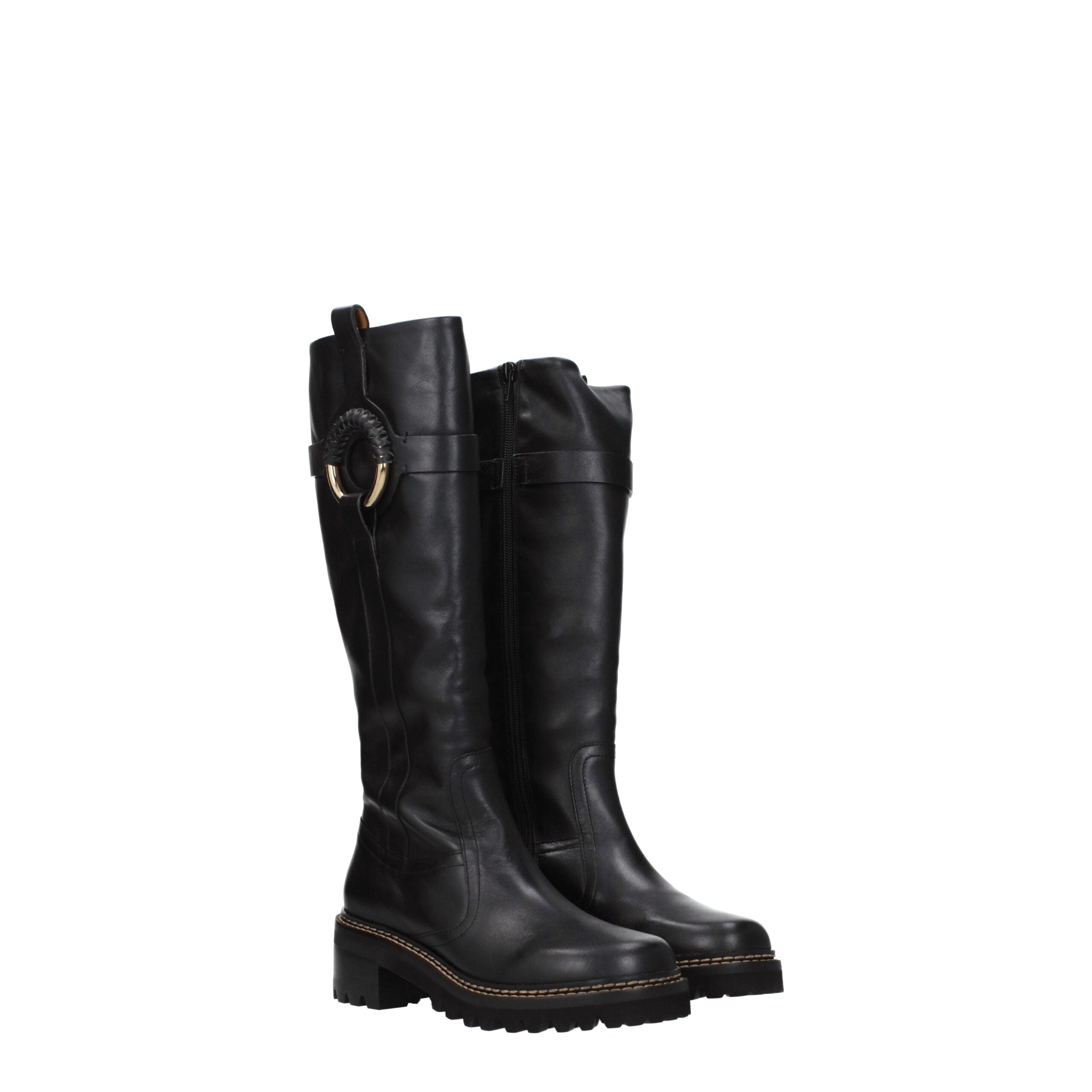 See By Chloé Black Leather Boot