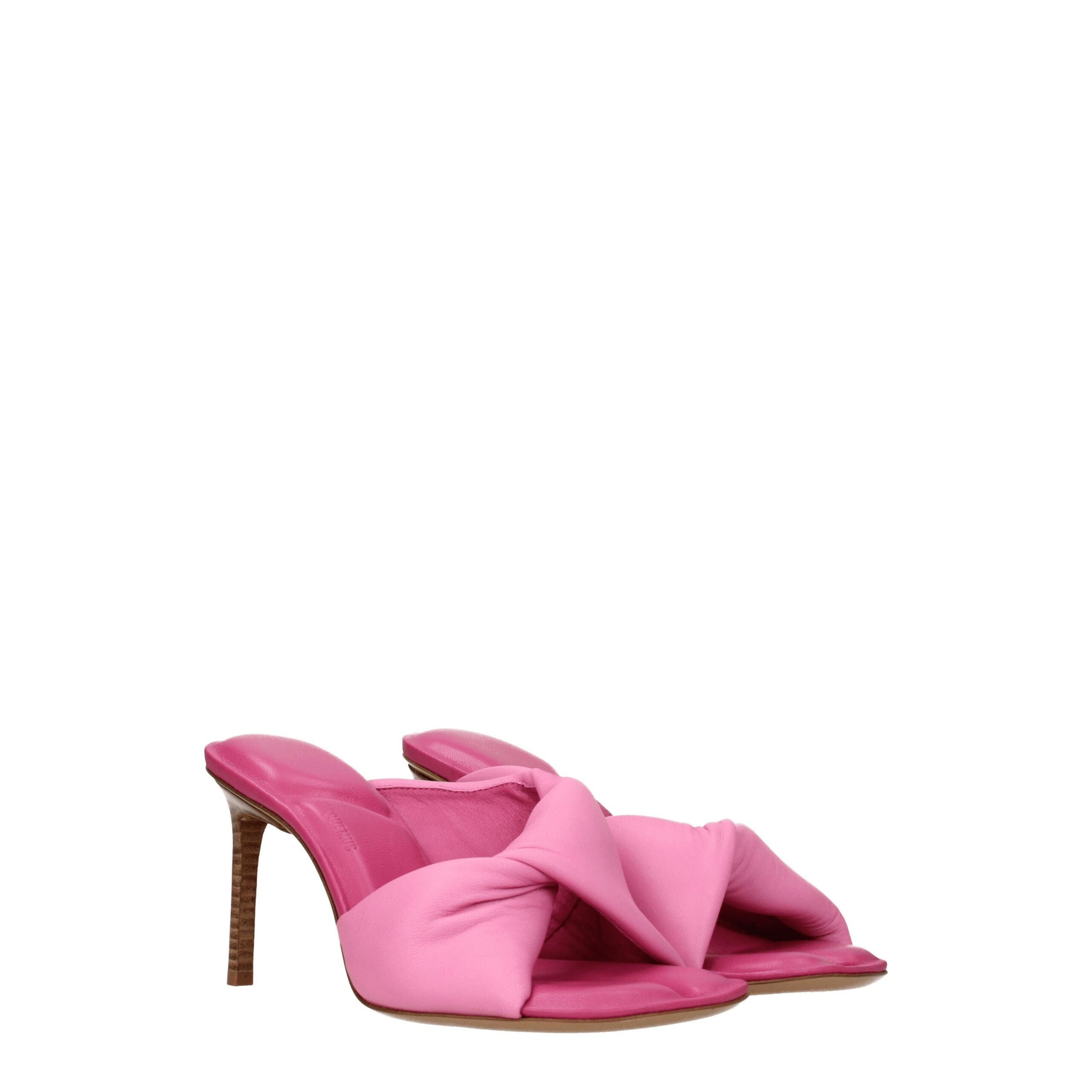 Jacquemus Pink Leather Sandals