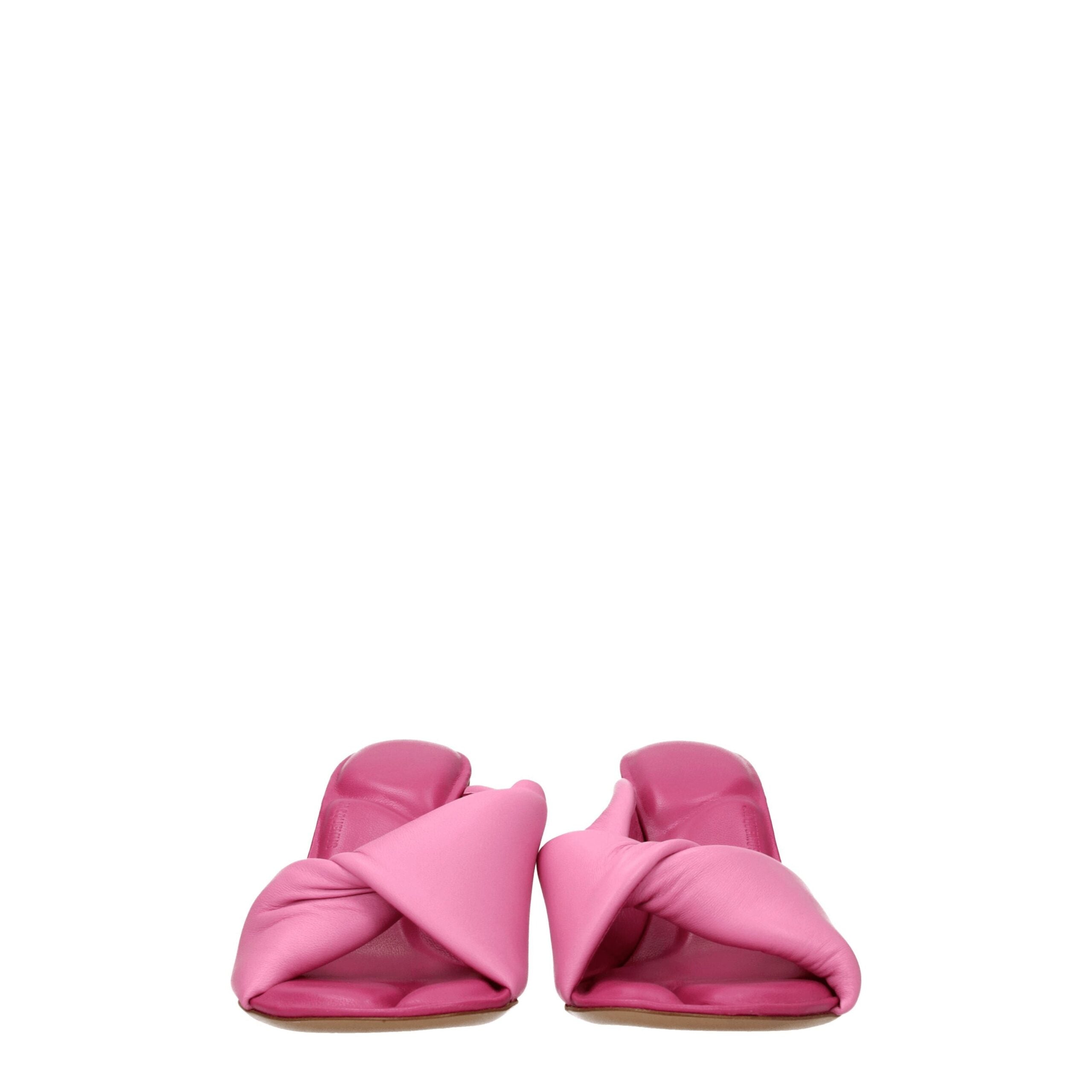 Jacquemus Pink Leather Sandals
